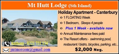 Mt Hutt Lodge - $2000